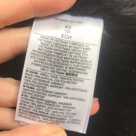 Banana Republic Multi Zip Moto Faux Shearling Vest - Picture 7 of 7